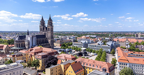 Blick auf Magdeburg